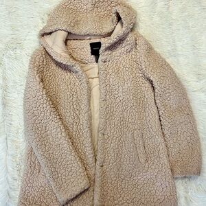 Forever 21 Cream Sherpa Jacket